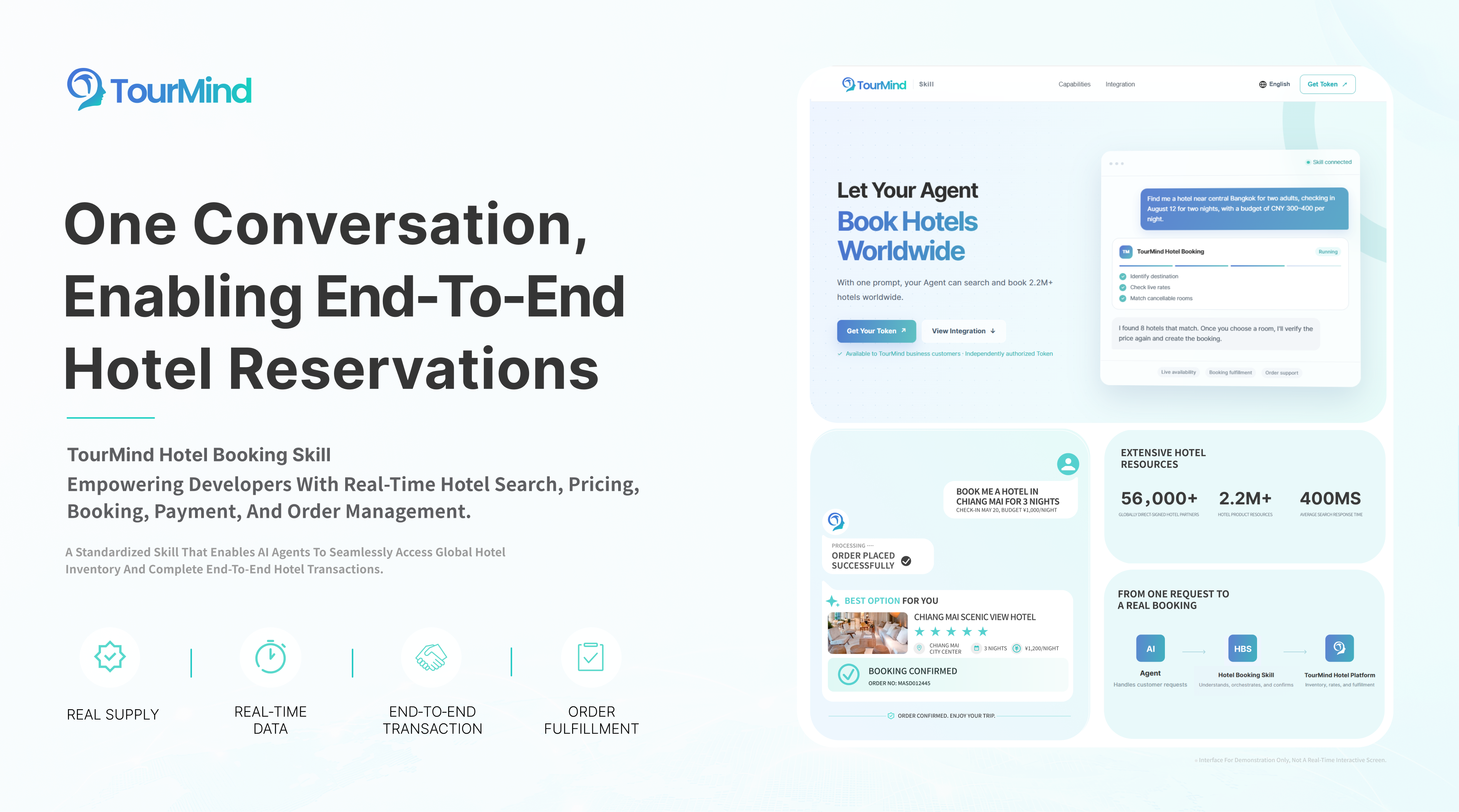 TourMind Launches First Hotel Booking Skill for AI Agents: One Conversation Enabling End-to-End Hotel Reservations